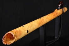 Ponderosa Pine Burl Native American Flute, Minor, Low E-4, #F40A